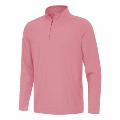 Antigua BLANK Men's Twine 1/4 Zip Pullover, Red, Medium