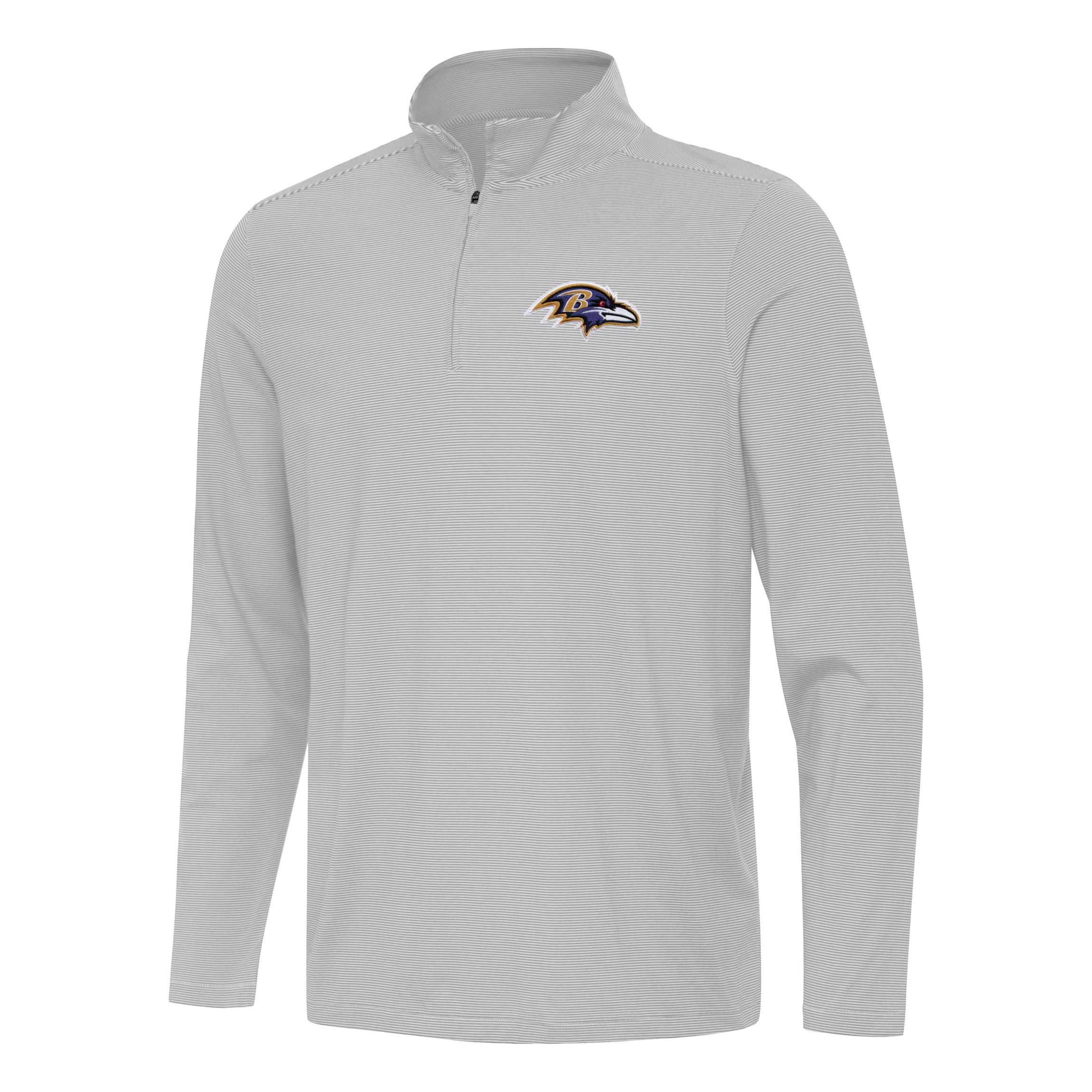 Antigua NFL Baltimore Ravens Mens Twine 1/4 Zip Pullover