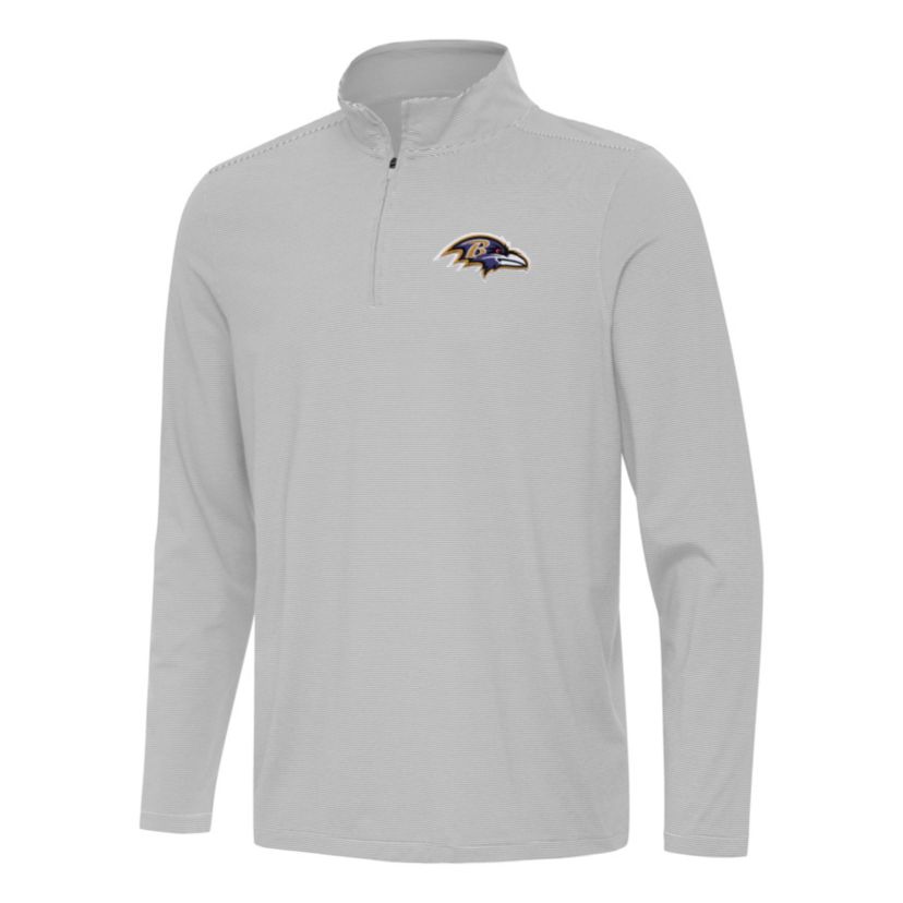 Antigua NFL Baltimore Ravens Mens Twine 1/4 Zip Pullover