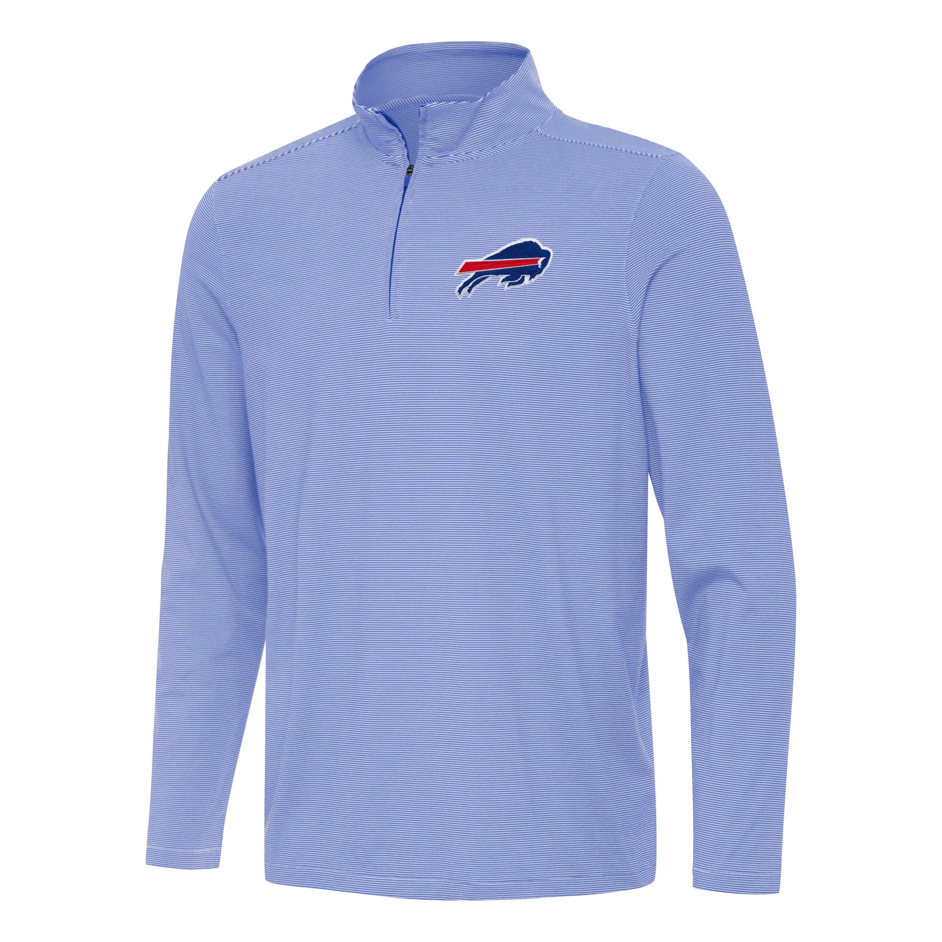 Antigua NFL Buffalo Bills Mens Twine 1/4 Zip Pullover