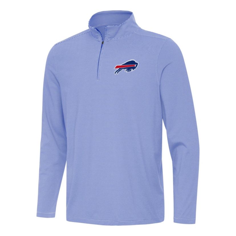 Antigua NFL Buffalo Bills Mens Twine 1/4 Zip Pullover