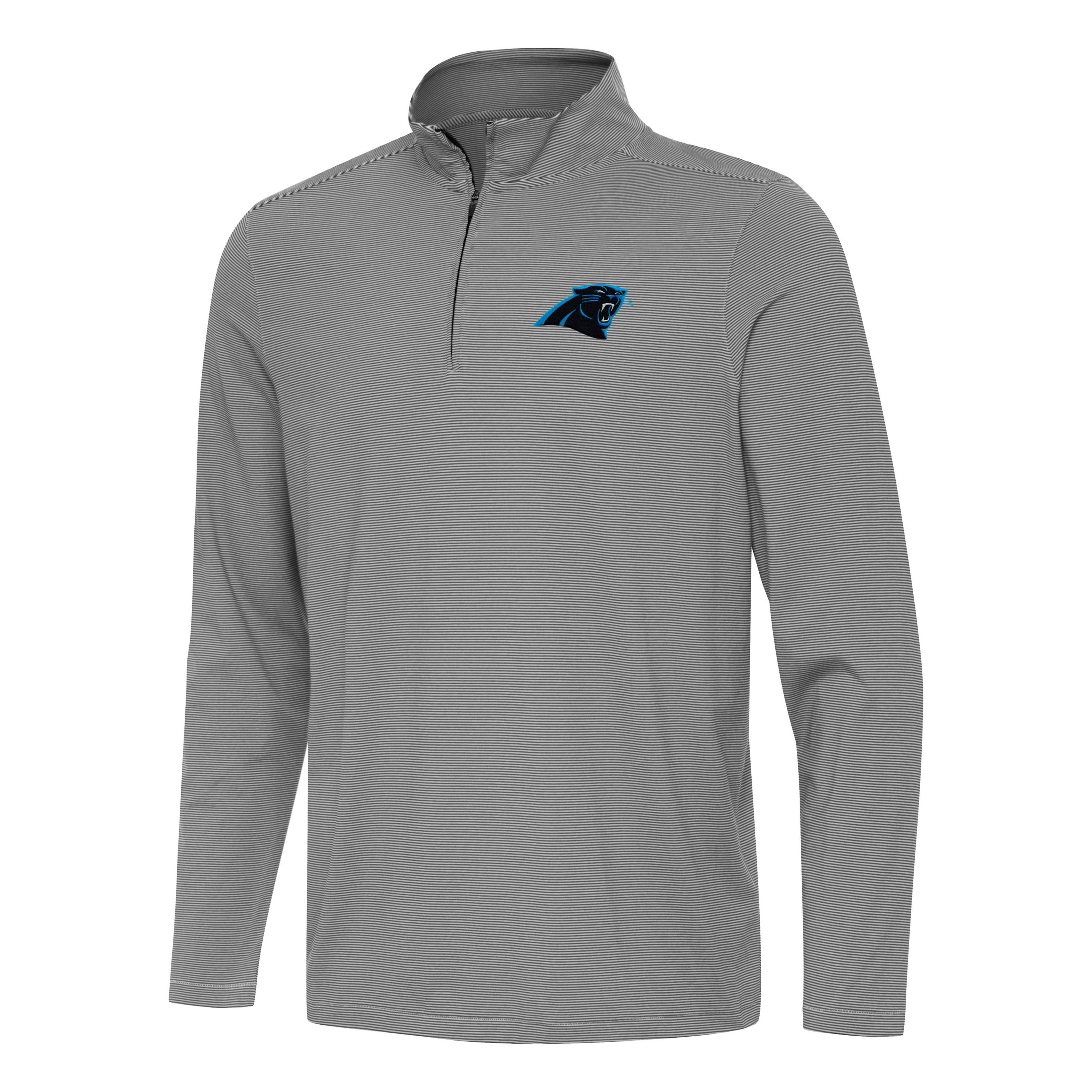 Antigua NFL Carolina Panthers Mens Twine 1/4 Zip Pullover