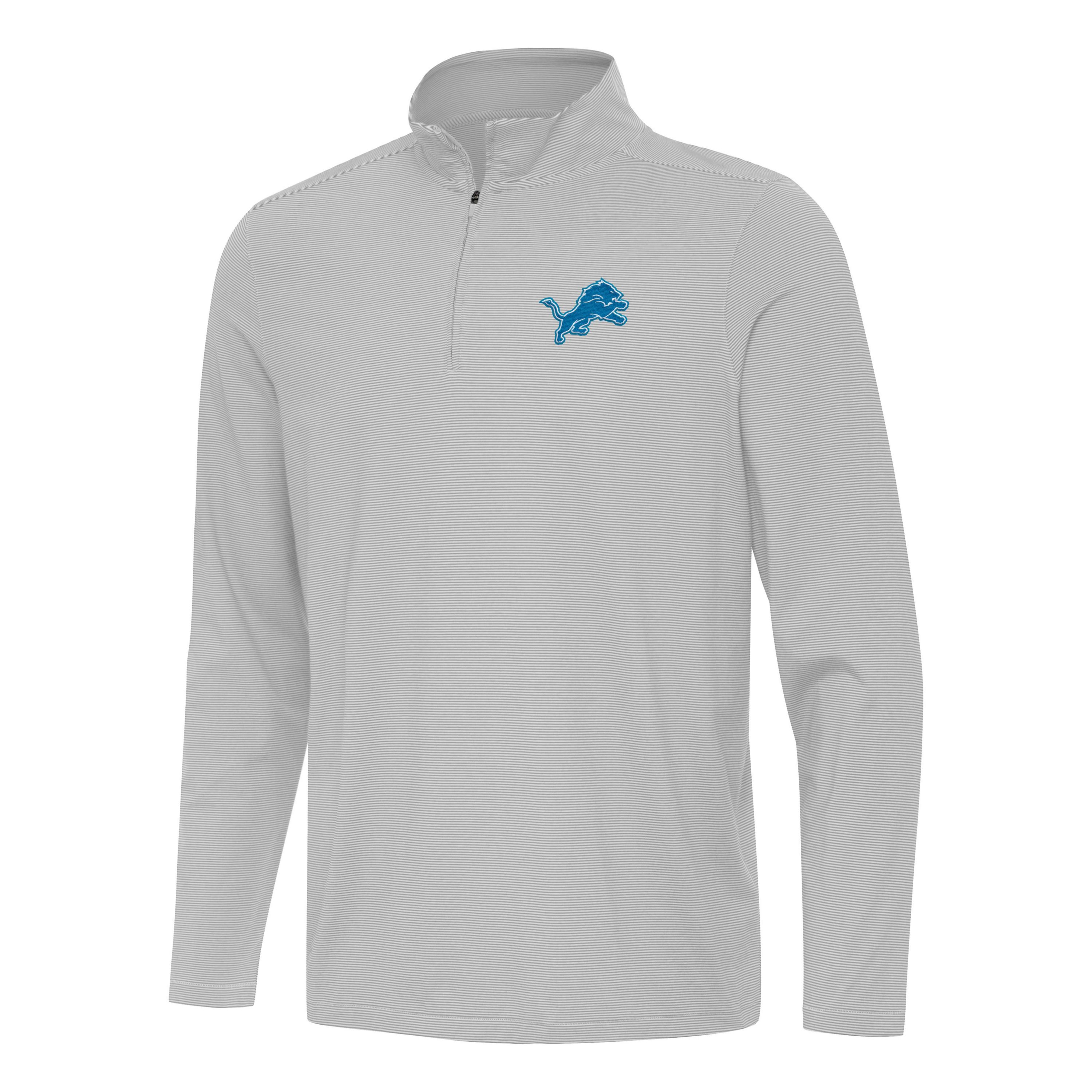 Antigua NFL Detroit Lions Mens Twine 1/4 Zip Pullover