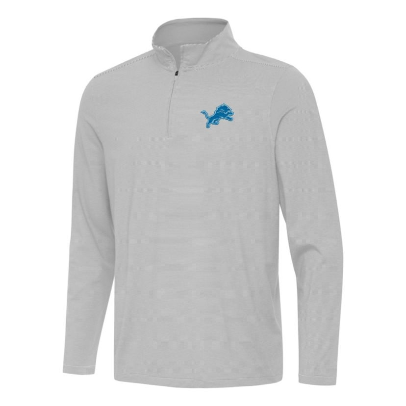 Antigua NFL Detroit Lions Mens Twine 1/4 Zip Pullover