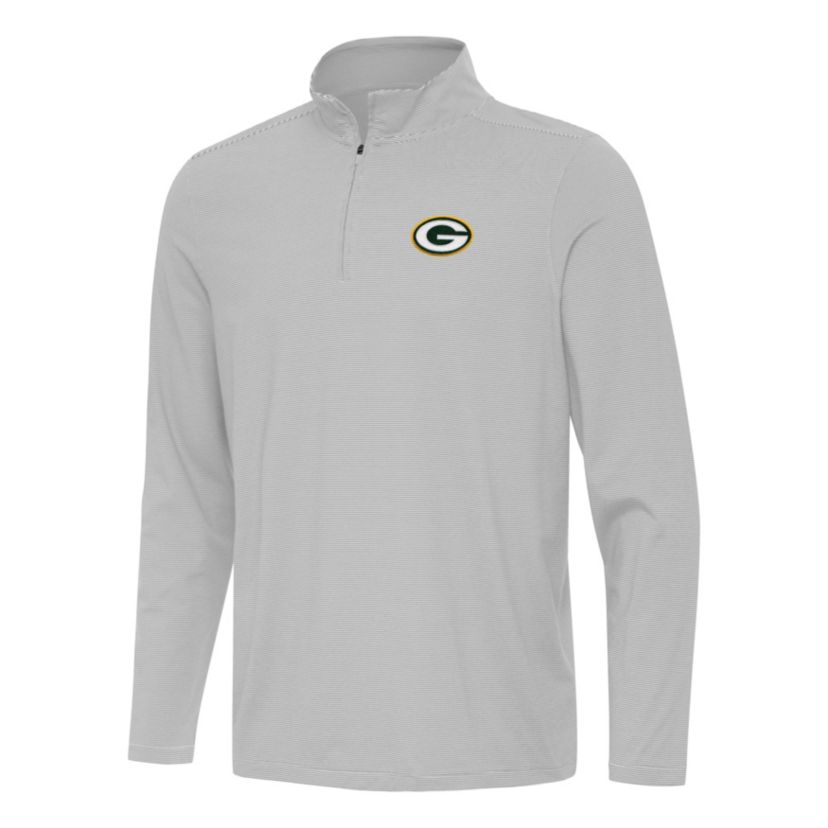 Antigua NFL Green Bay Packers Mens Twine 1/4 Zip Pullover