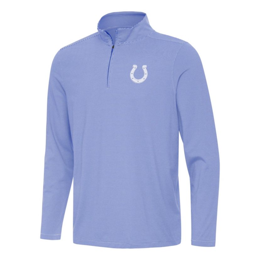 Antigua NFL Indianapolis Colts Mens Twine 1/4 Zip Pullover