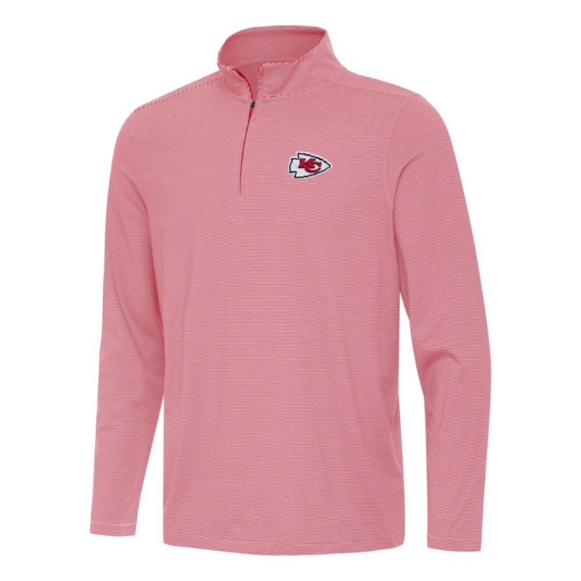 Antigua NFL Kansas City Chiefs Mens Twine 1/4 Zip Pullover