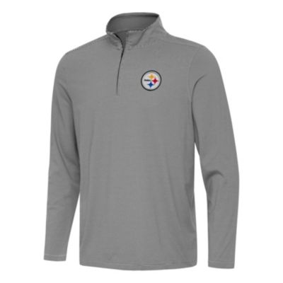 Antigua NFL Pittsburgh Steelers Men's Twine 1/4 Zip Pullover, 2XL