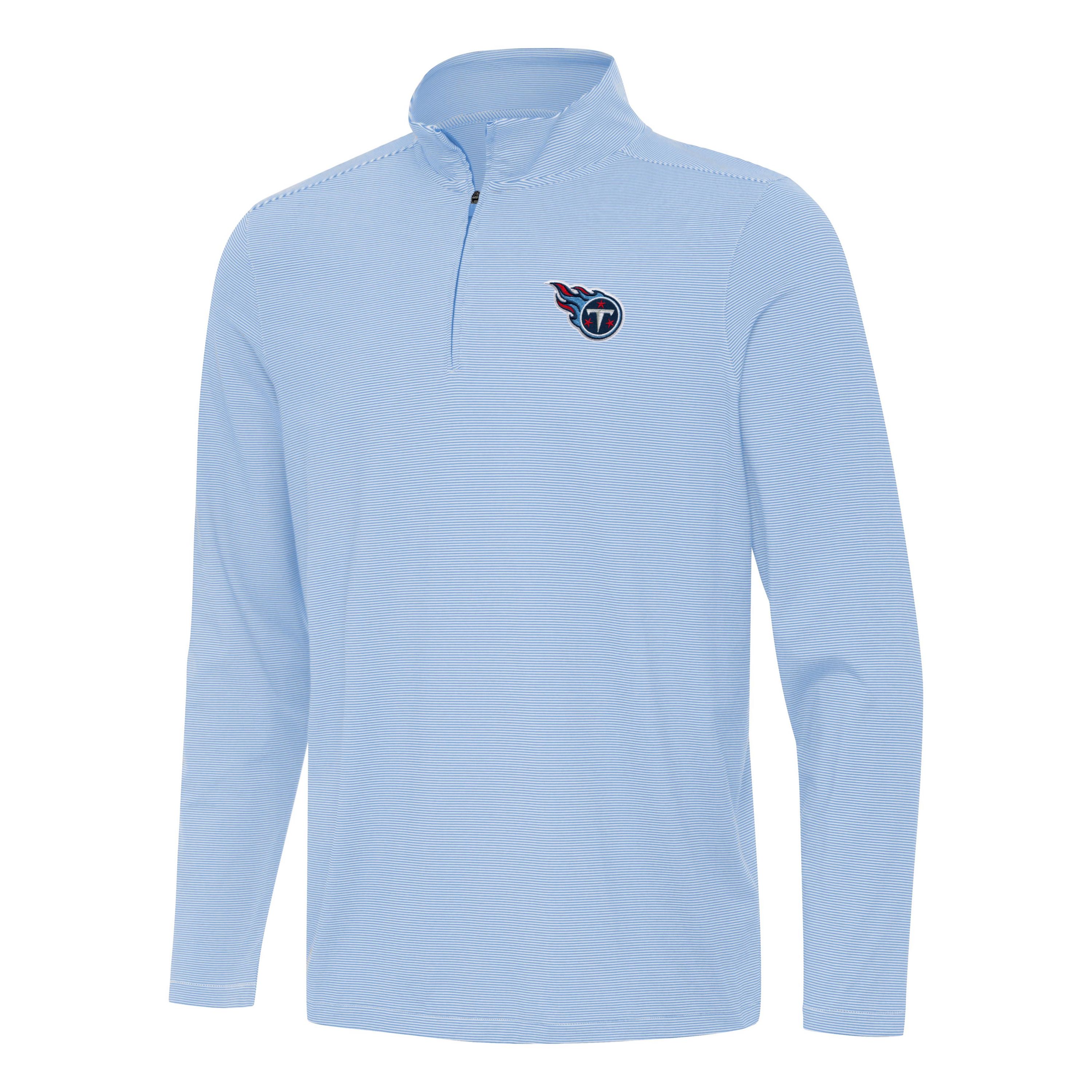 Antigua NFL Tennessee Titans Mens Twine 1/4 Zip Pullover