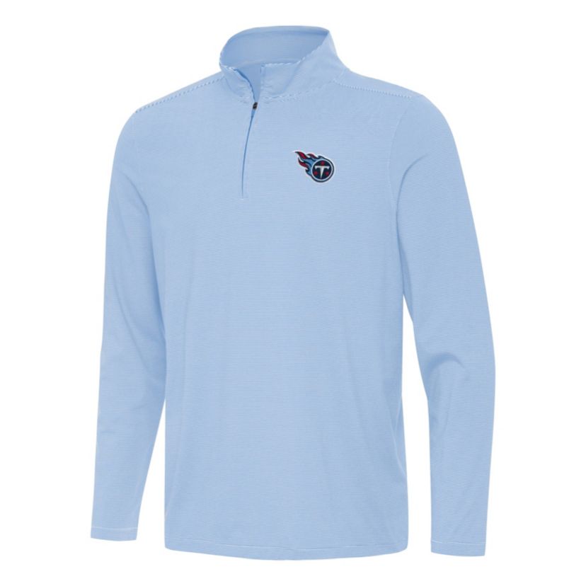 Antigua NFL Tennessee Titans Mens Twine 1/4 Zip Pullover