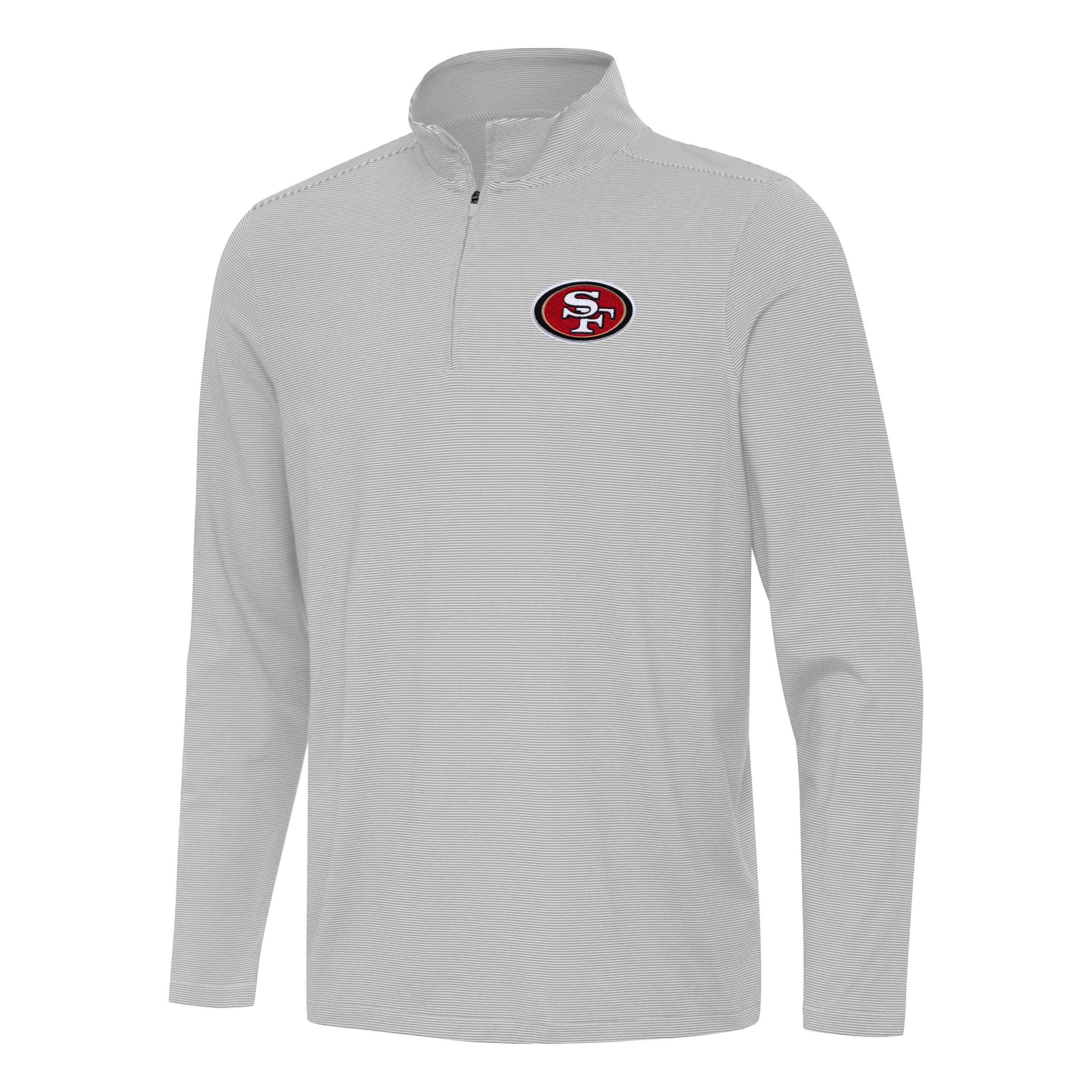 Antigua NFL San Francisco 49ers Mens Twine 1/4 Zip Pullover