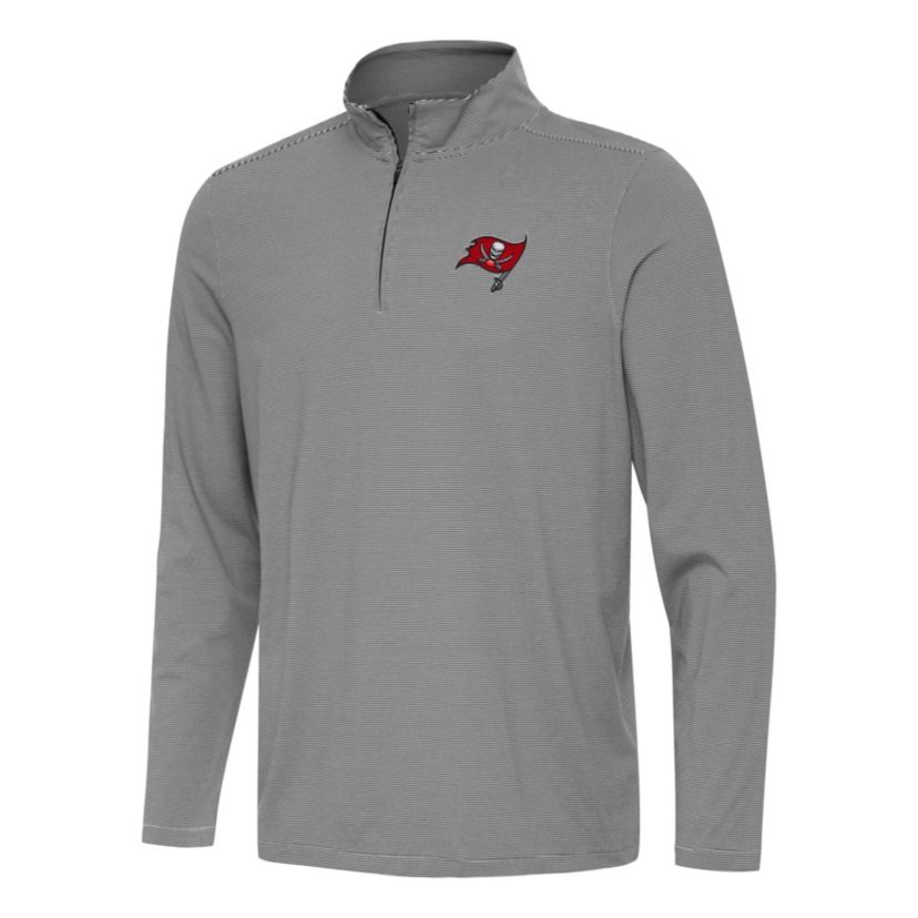 Antigua NFL Tampa Bay Buccaneers Mens Twine 1/4 Zip Pullover