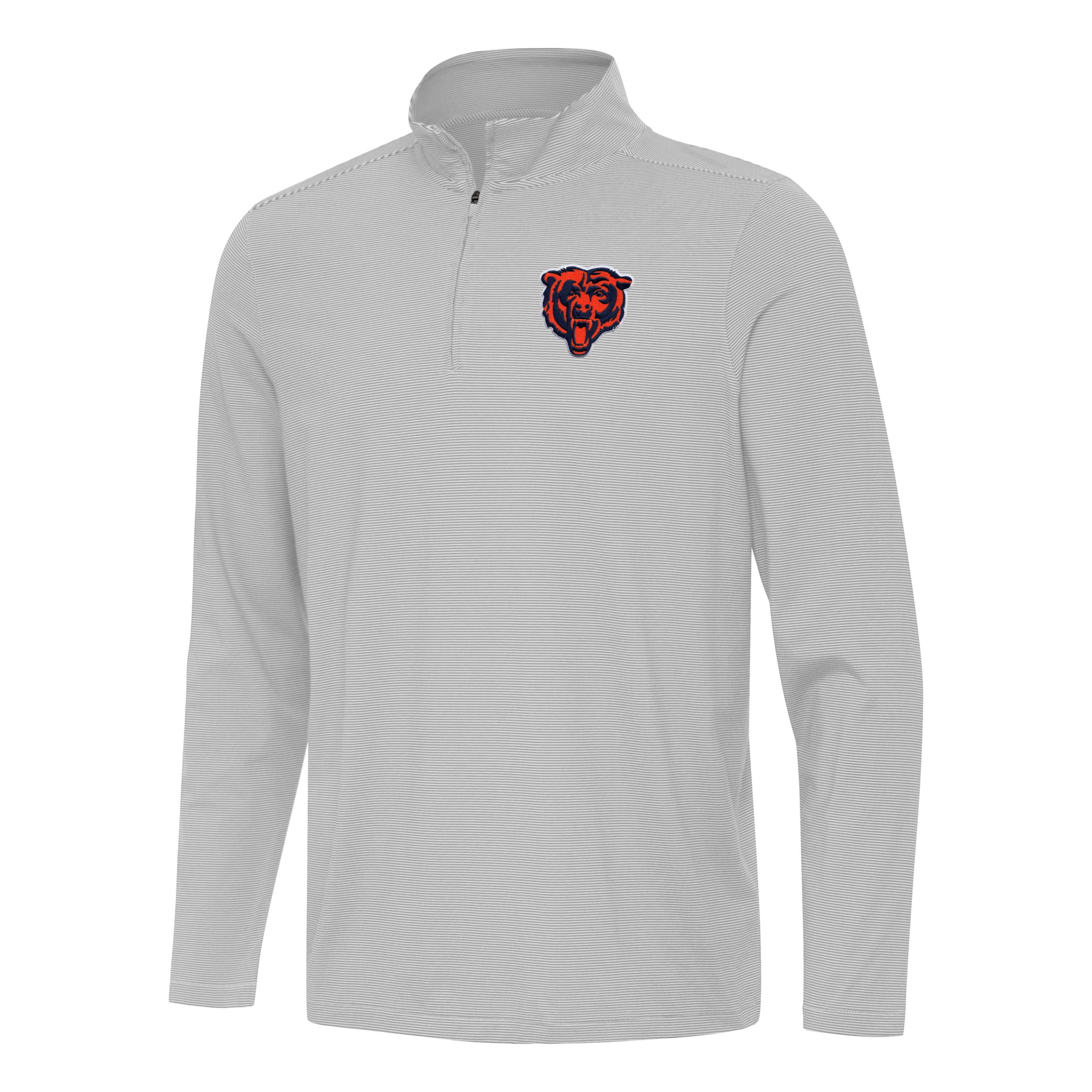 Antigua NFL Chicago Bears Mens Twine 1/4 Zip Pullover
