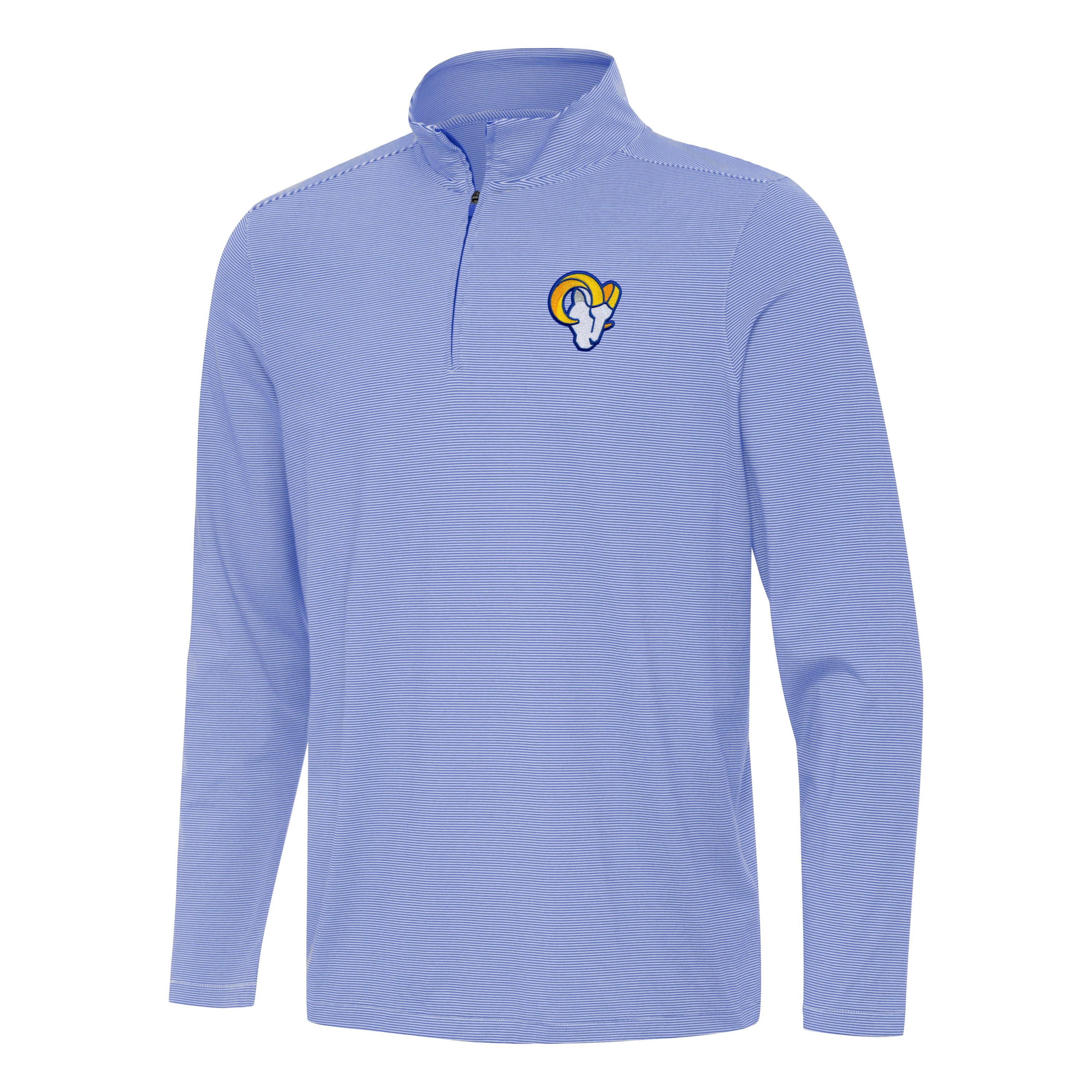 Antigua NFL Los Angeles Rams Mens Twine 1/4 Zip Pullover
