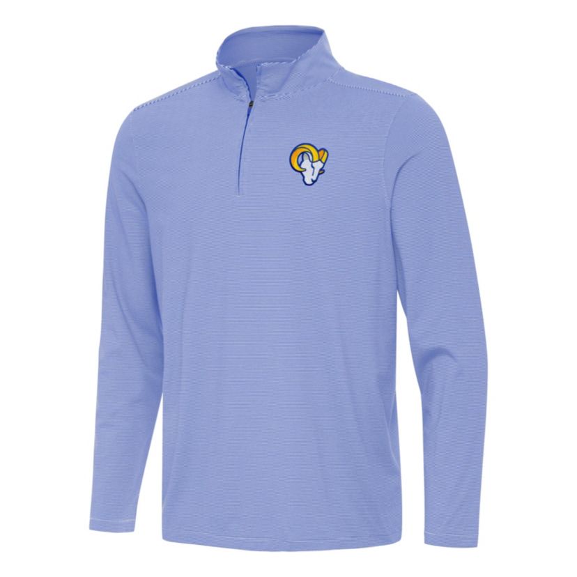 Antigua NFL Los Angeles Rams Mens Twine 1/4 Zip Pullover