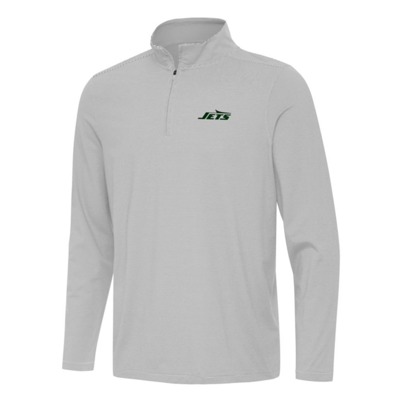 Antigua NFL New York Jets Mens Twine 1/4 Zip Pullover