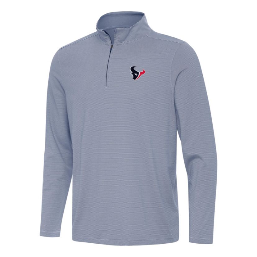 Antigua NFL Houston Texans Mens Twine 1/4 Zip Pullover