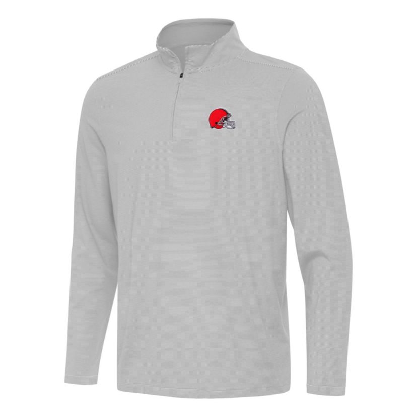 Antigua NFL Cleveland Browns Mens Twine 1/4 Zip Pullover