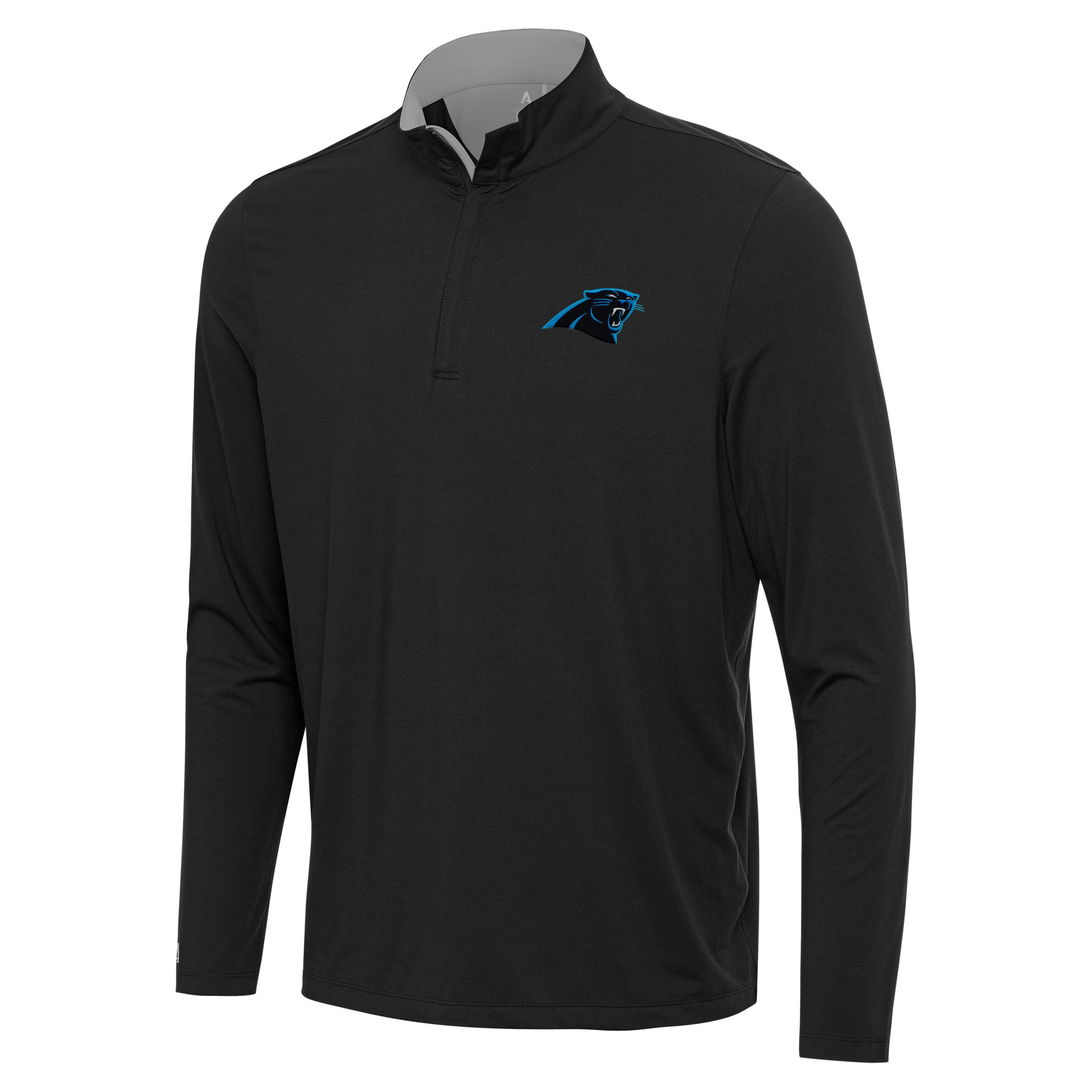 Antigua NFL Carolina Panthers Mens Content 1/4 Zip Pullover