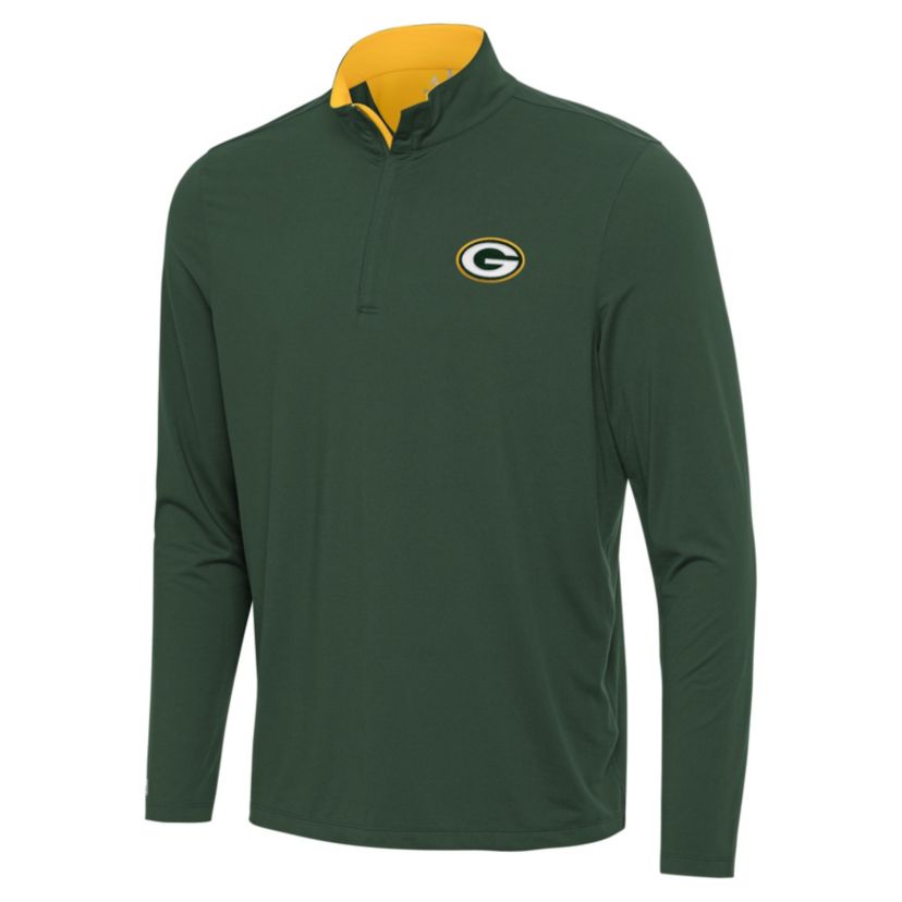 Antigua NFL Green Bay Packers Mens Content 1/4 Zip Pullover
