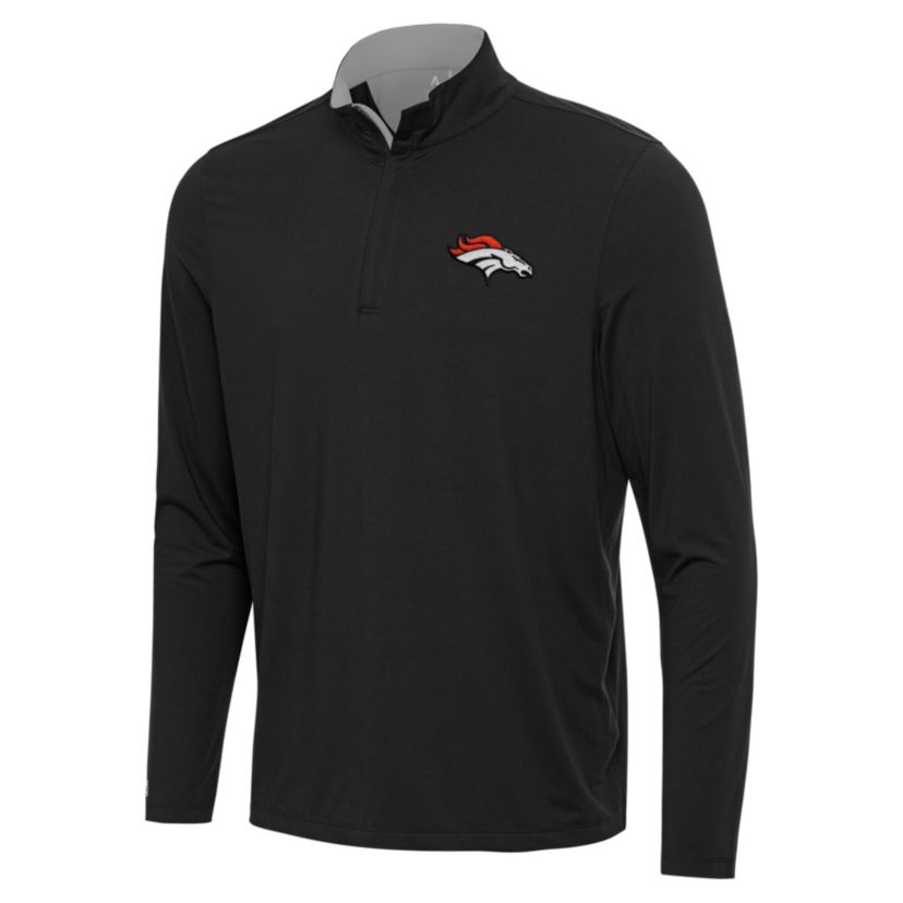 Antigua NFL Denver Broncos Mens Content 1/4 Zip Pullover