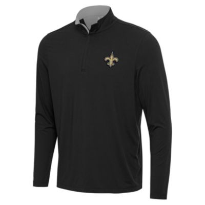 Antigua NFL New Orleans Saints Men's Content 1/4 Zip Pullover, Medium