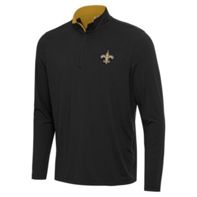 Antigua NFL New Orleans Saints Men's Content 1/4 Zip Pullover, 2XL