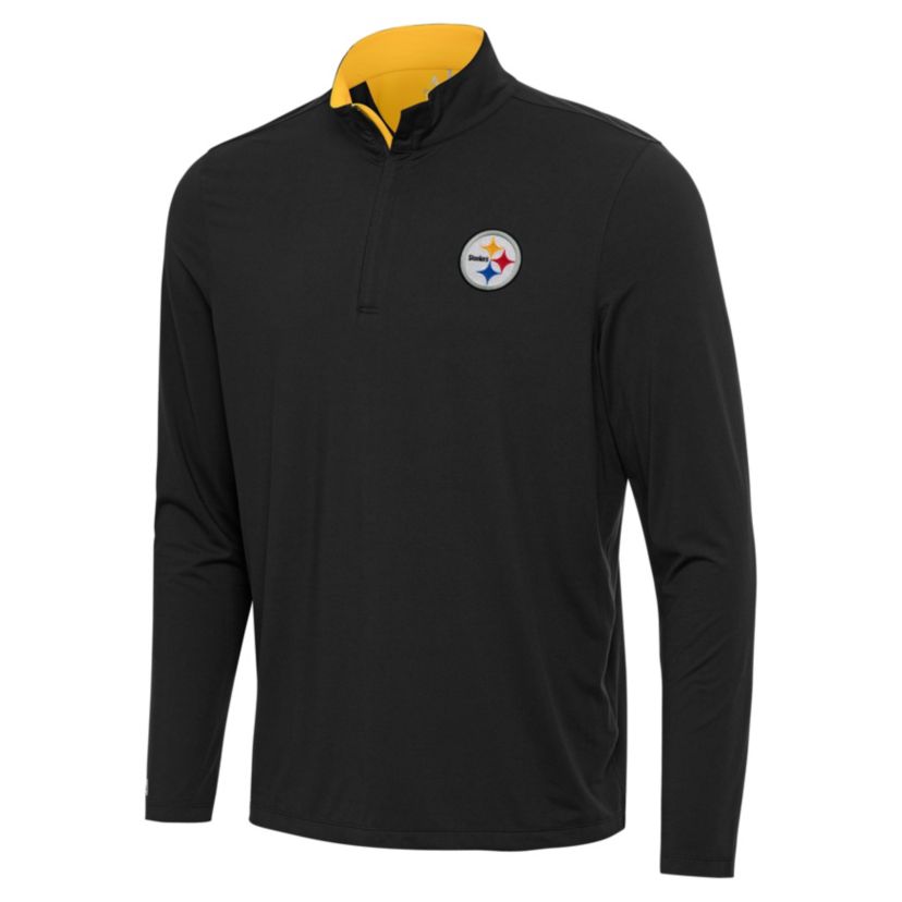 Antigua NFL Pittsburgh Steelers Mens Content 1/4 Zip Pullover