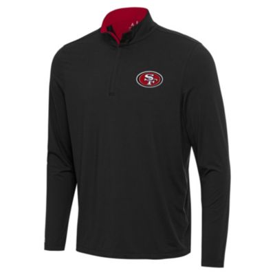 Antigua NFL San Francisco 49ers Men's Content 1/4 Zip Pullover, Red, XL