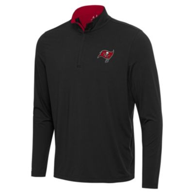 Antigua NFL Tampa Bay Buccaneers Men's Content 1/4 Zip Pullover, Red, Large