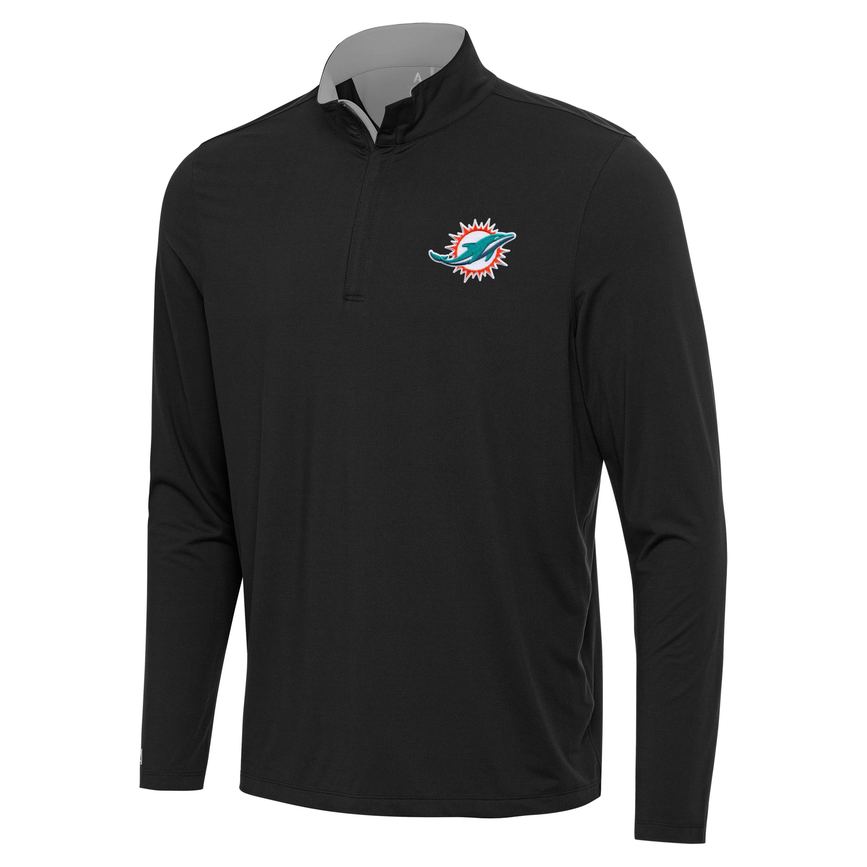 Antigua NFL Miami Dolphins Mens Content 1/4 Zip Pullover