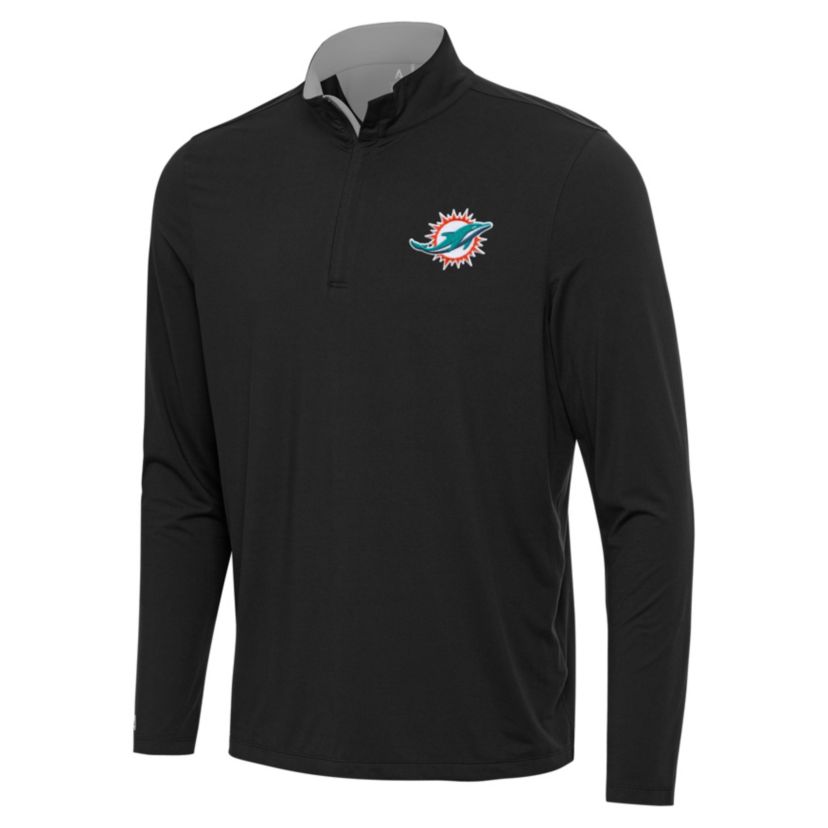 Antigua NFL Miami Dolphins Mens Content 1/4 Zip Pullover