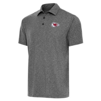 Antigua NFL Kansas City Chiefs Men's Par 3 Polo Tall, Black, XL Tall