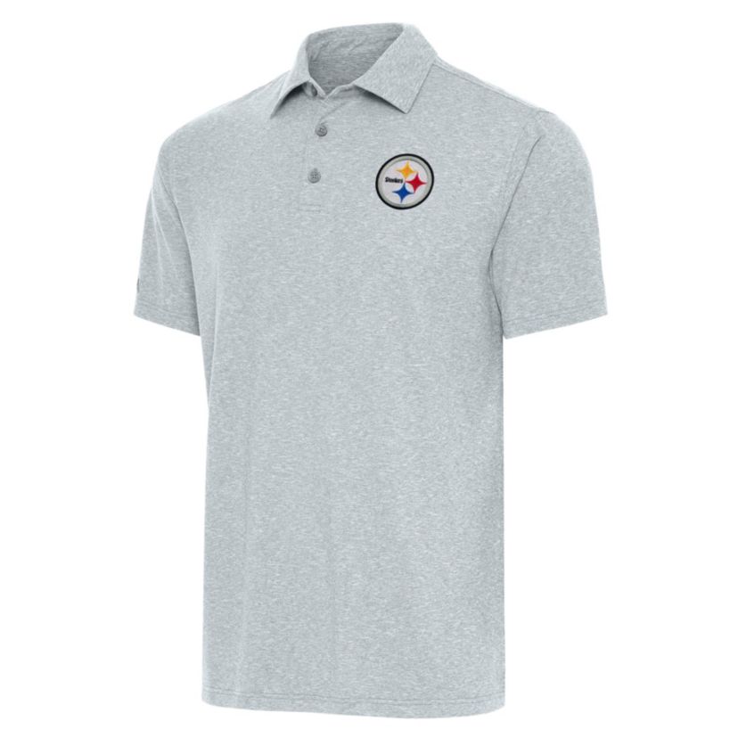 Antigua NFL Pittsburgh Steelers Mens Par 3 Polo Tall