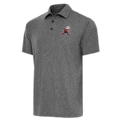 Antigua NFL Cleveland Browns Men's Par 3 Polo Tall, Black, 2XL Tall
