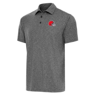 Antigua NFL Cleveland Browns Men's Par 3 Polo Tall, Black, 3XL Tall