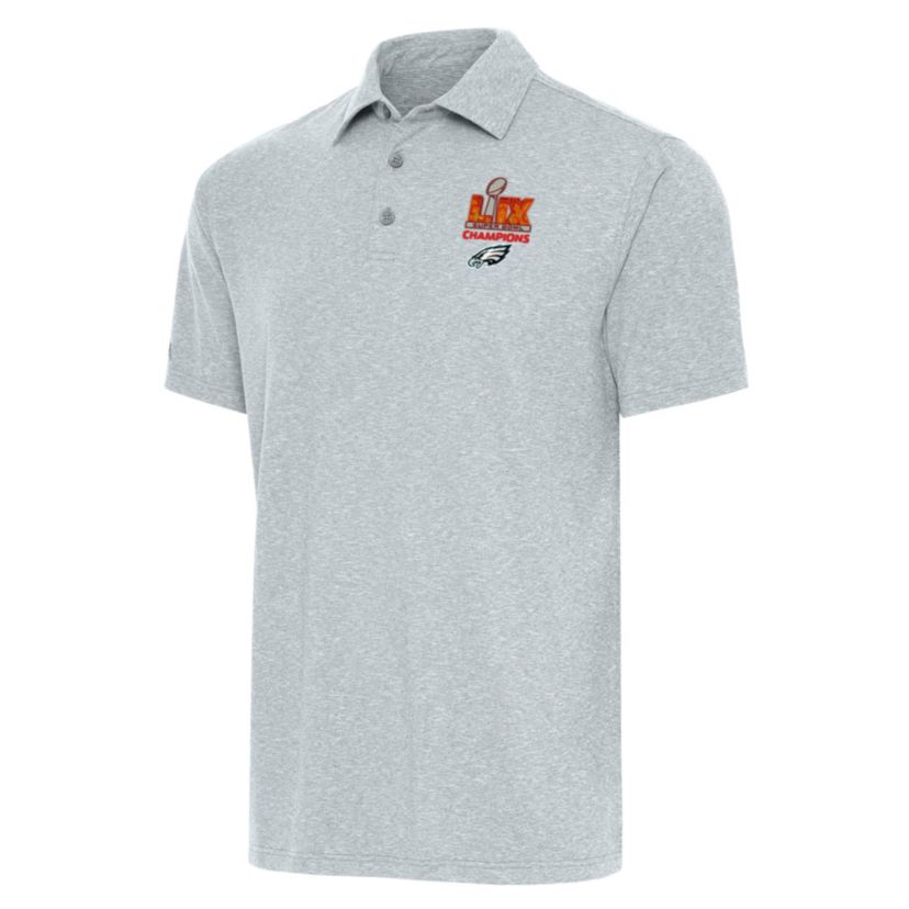 Antigua NFL Philadelphia Eagles SB LIX Champions 2025 Mens Par 3 Polo Tall