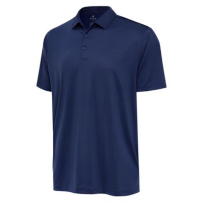 Antigua BLANK Men's Ellipse Polo Tall, Navy Blue, XL Tall