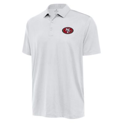 Antigua NFL San Francisco 49ers Men's Ellipse Polo Tall, White, XL Tall