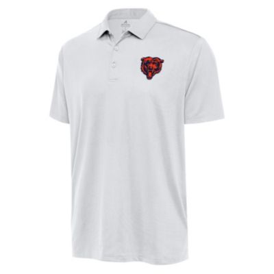 Antigua NFL Chicago Bears Men's Ellipse Polo Tall, White, 2XL Tall