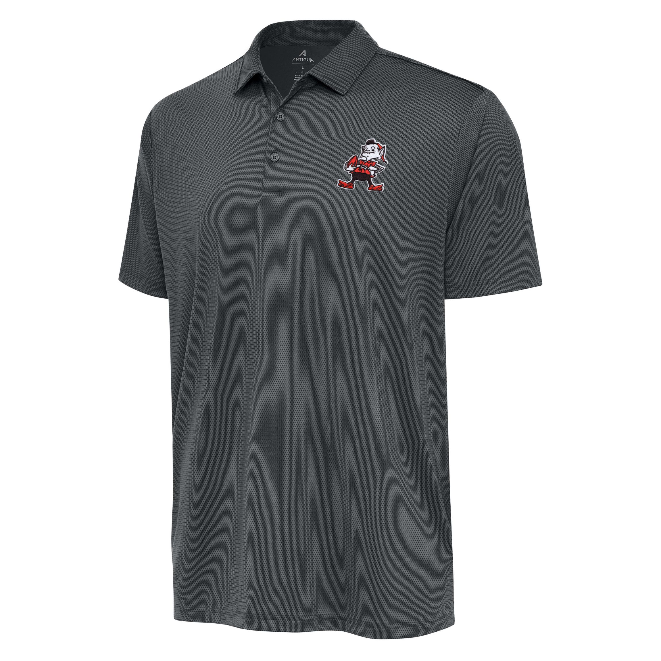 Antigua NFL Cleveland Browns Mens Ellipse Polo Tall