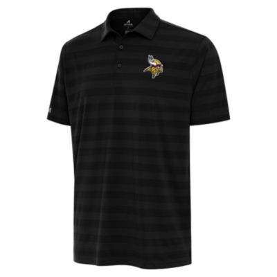 Antigua NFL Minnesota Vikings Men's Tunnel Polo Tall, Black, XL Tall