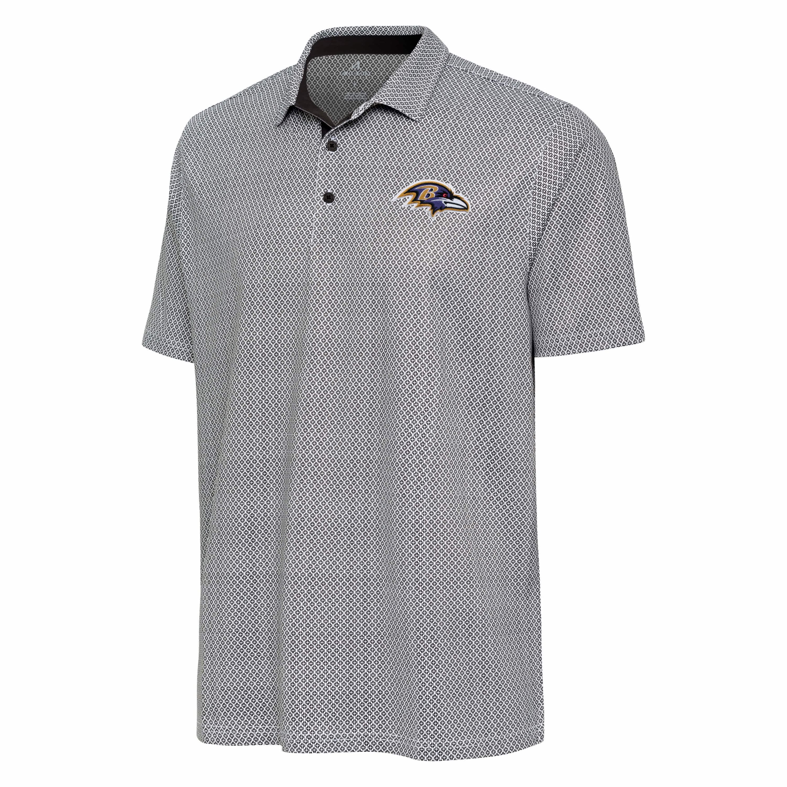 Antigua NFL Baltimore Ravens Mens Intersect Polo