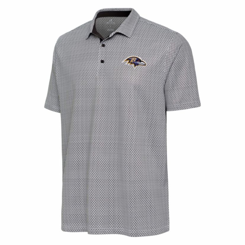 Antigua NFL Baltimore Ravens Mens Intersect Polo