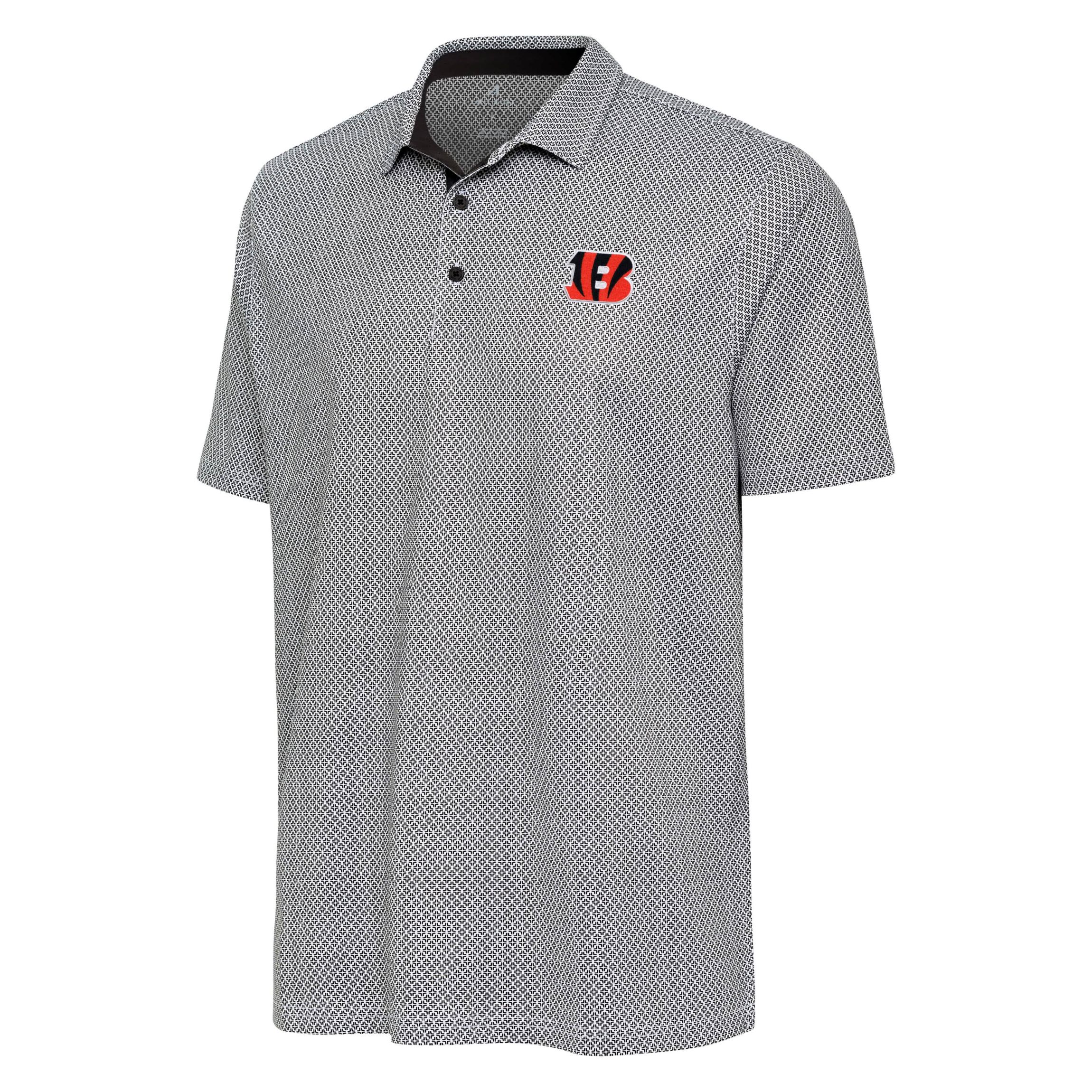 Antigua NFL Cincinnati Bengals Mens Intersect Polo