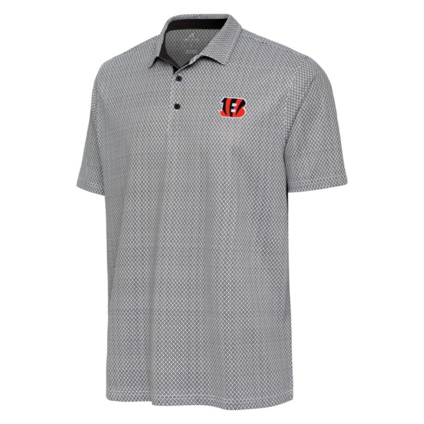 Antigua NFL Cincinnati Bengals Mens Intersect Polo