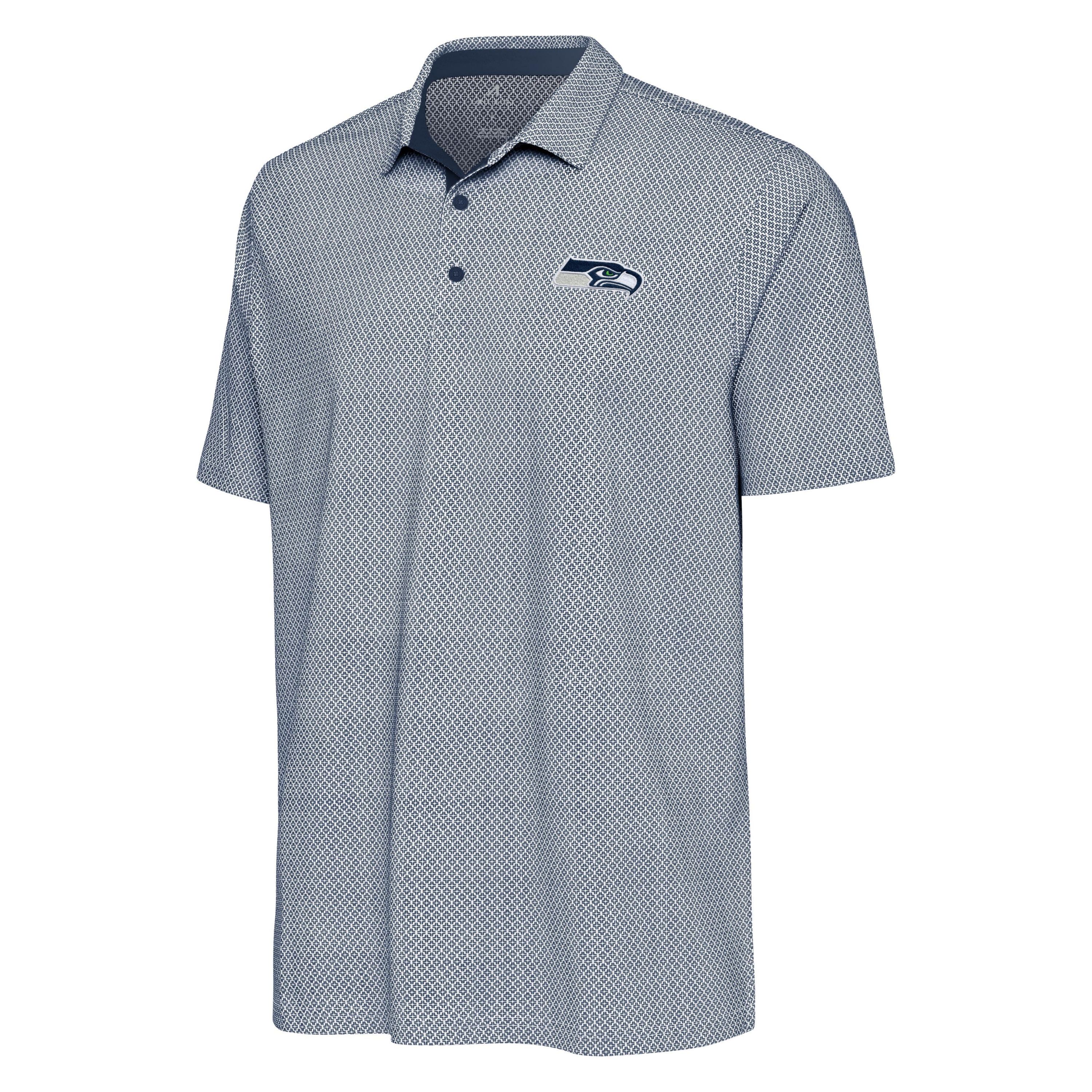 Antigua NFL Seattle Seahawks Mens Intersect Polo