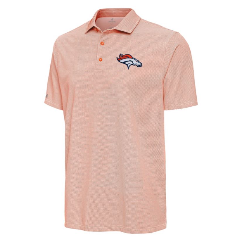 Antigua NFL Denver Broncos Mens Pave Polo