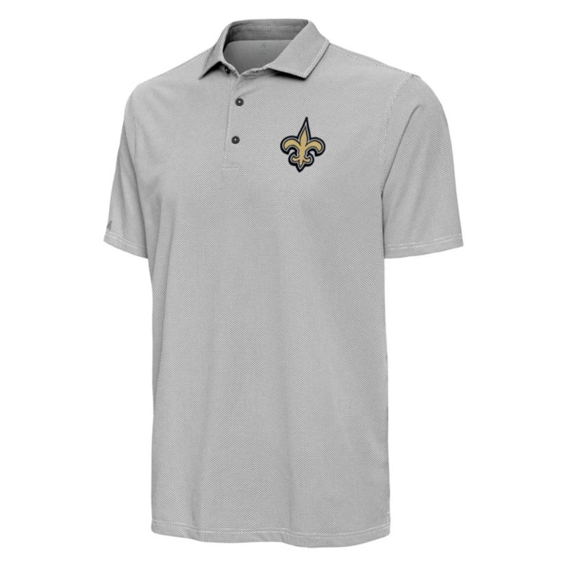 Antigua NFL New Orleans Saints Mens Pave Polo