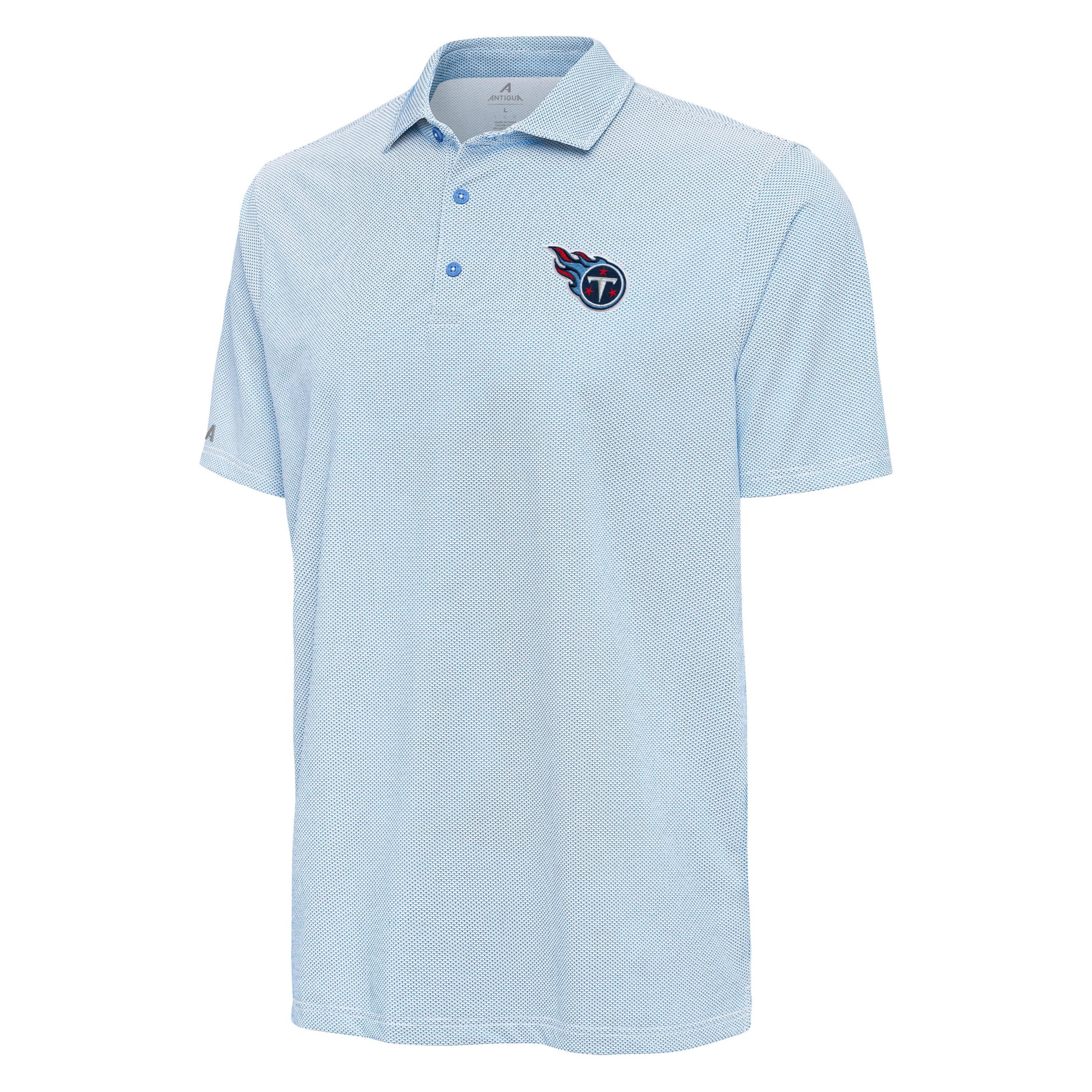Antigua NFL Tennessee Titans Mens Pave Polo